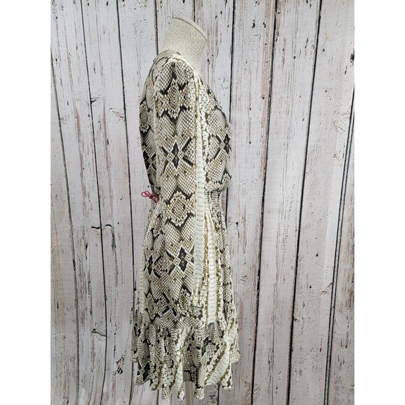 CLD Women's Medium J.Crew Cinched-Waist Snakeskin Glendale Dress M0582 EUC! - Picture 6 of 12